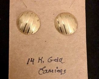 Item 179:  14K Gold Earrings:  $65