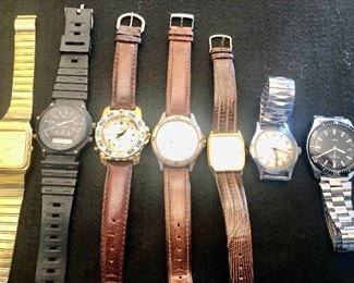 Item 193:  Timex:  $20 (SOLD)                                                                                             Item 194:  Saco Watch:  $35                                                                                 Item 195:  Sovereign Watch: $20                                                                        Item 196:  All others:  $20/each (3rd & 4th Watch SOLD)