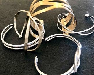 Silver and gold tone bracelets - priced as marked at sale!  See you on November 20th & 21st!