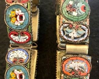 Item 200:  Vintage micro mosaic bracelets: $24 ea