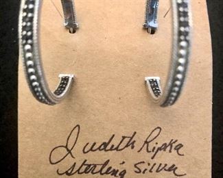 Item 228:  Judith Ripka Sterling Earrings:  $68