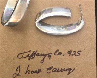 Item 230:  Tiffany & Co. Hoop Earrings:  $135