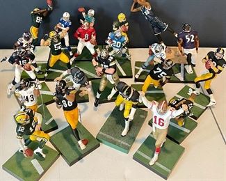 Item 286:  Lot of McFarland NFL sports figurines:  $150