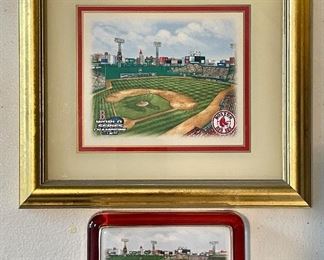 Item 289:  Red Sox stadium picture & paperweight:  $45                                                             Stadium picture - 8.25" x 7.25"