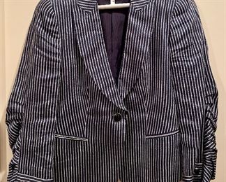 Item 333:  Armani Collezione Striped Blazer, size 10: $40
