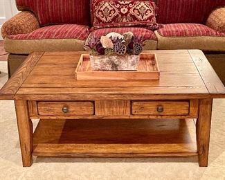 Item 422:  Matching Coffee Table with Two Drawers:  $395