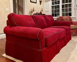 Item 428:  Rowe Furniture Upholstered Sofa - 82"l x 41"w x 37"h:  $495