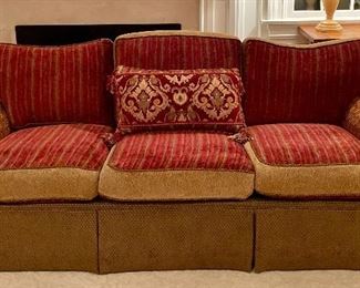 Item 429:  Funky Upholstered Sofa - 85"l x 39"w x 36"h:  $595
