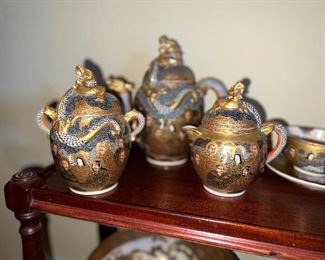 Daoism Imortals Dragon Tea Set