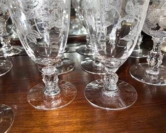 Heisey  "Rose" Iced Teas