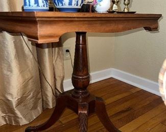 Antique rectangular pedestal table