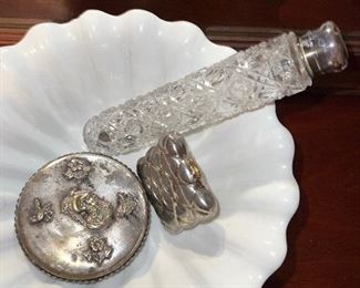 Vintage boxes and Dresser Piece