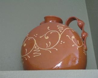 Italian stoneware pottery, larger than it appears