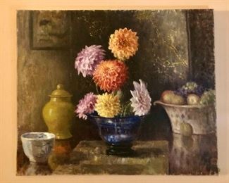 Vintage 1920s Oil - Susan Haywood Schneider - listed artist - Signed