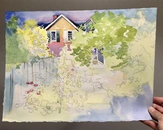 Beverly Lake Hoffman - Signature Member National Watercolor Society - Unframed Landscape