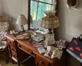 Vintage Pine Vanity Dresser