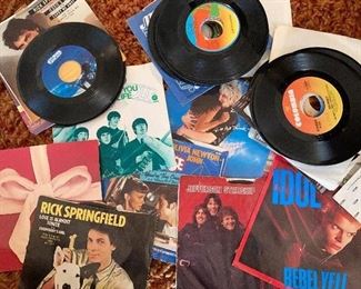 Rock and Pop 45s