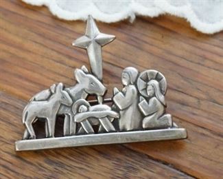 James Avery nativity brooch