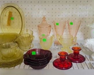 Carnival and colored glass