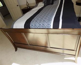Queen Sleigh Bed with New Serta Mattress