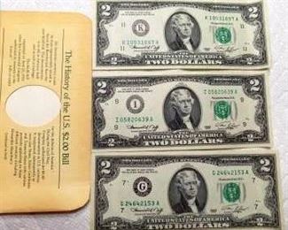 Uncirculated $2 Bills