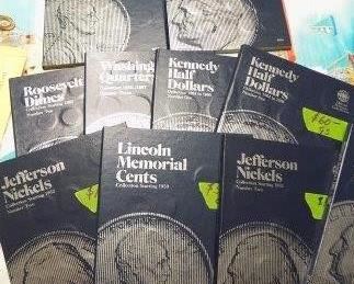 Collector Books with Coins