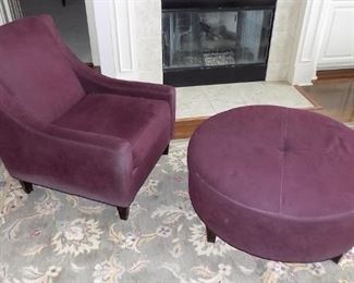 Haverty's Arm Chair and Ottoman