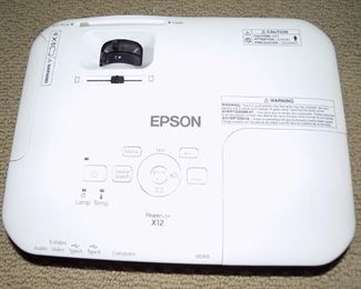 Epson PowerLite X12 Projector and Case