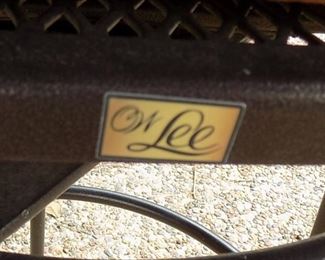 Ow Lee Casa Wrought Iron Heavy Duty Outdoor Barstools