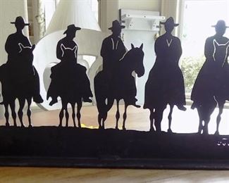 Heavy Metal Cowboy Standing Decor