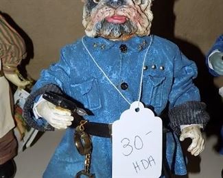 12” Bulldog Officer Figurine w/Box