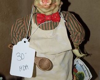 12”  Pig Chef  Figure w/Box