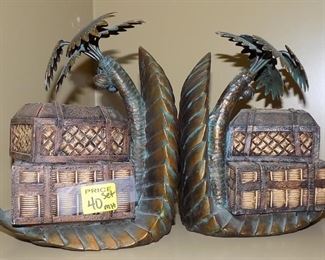 Resin Palm Tree Bookends