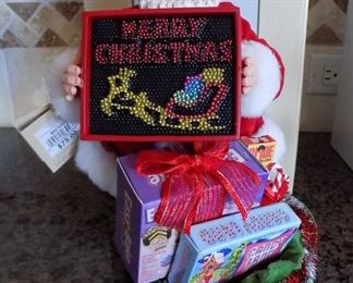 Large Santa w/Toys NIB