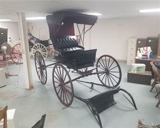 Antique Covered Horse Drawn Carriage