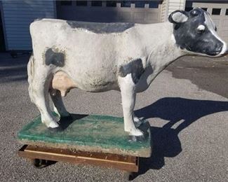 Concrete Cow Statue