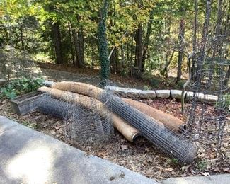 French Drains and Wire Fence