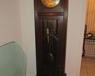Antique German grandfather clock