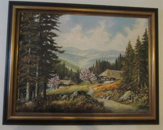 Vintage oil painting from Germany