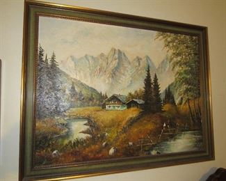 Vintage oil painting from Germany