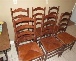 Vintage ladder back chairs