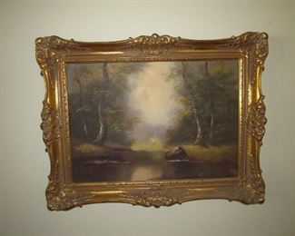 1922 signed German oil painting