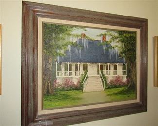 Oil painting of Avalon Plantation New Roads