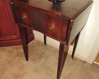 Mahogany drop-leaf table