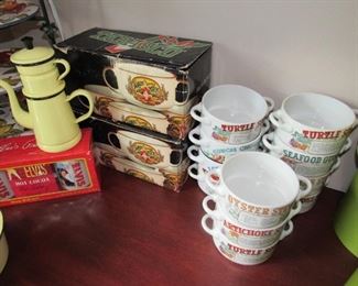 Vintage gumbo bowls,,,, the boxed ones from DH Holmes