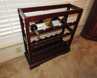 Mahogany wine rack