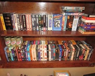 Lots of vintage VHS tapes