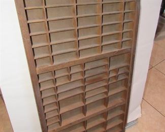 Antique printer's tray