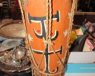 Vintage hand-made drum