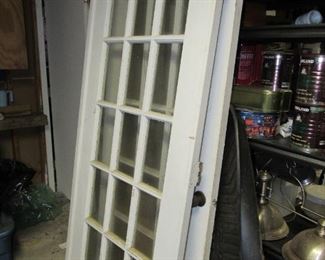 Solid wood double doors.... no damage